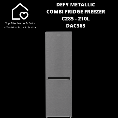 Defy Metallic Combi Fridge Freezer C285 - 210L DAC363