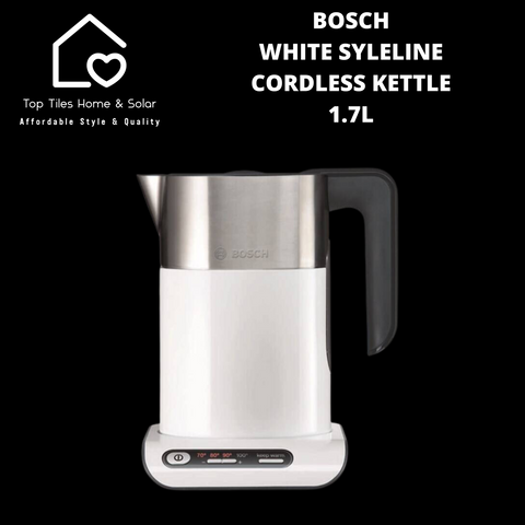 Bosch White SyleLine Cordless Kettle - 1.7L