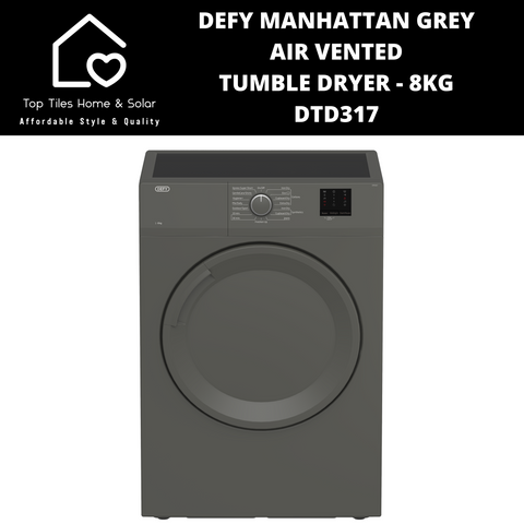 Defy Manhattan Grey Air Vented Tumble Dryer - 8kg DTD317