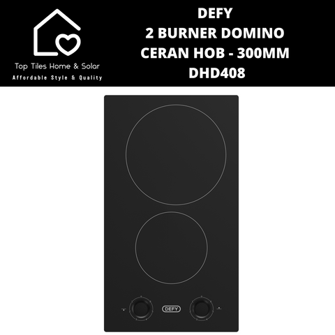 Defy 2 Burner Domino Ceran Hob - 300mm DHD408