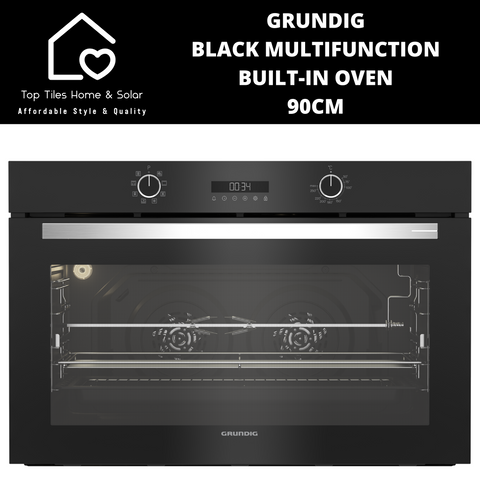 Grundig Black Multifunction Built-in Oven - 900mm 100L