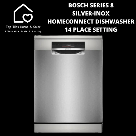 Bosch Series 8 - Silver-Inox HomeConnect Dishwasher - 14 Place Setting