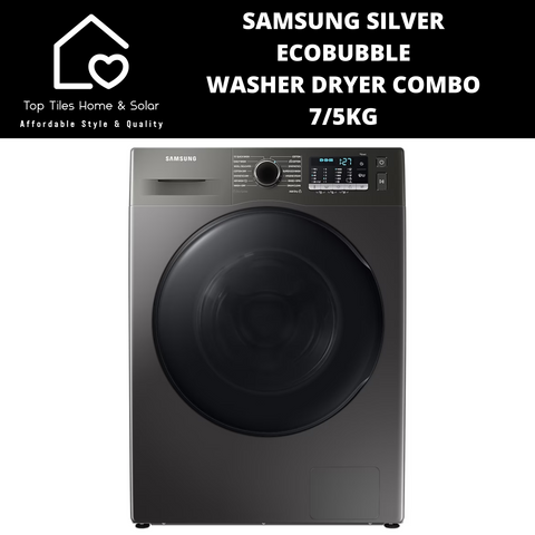 Samsung Silver EcoBubble Washer Dryer Combo - 7/5kg