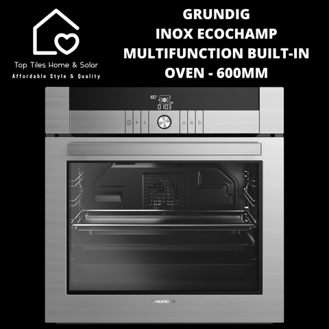 Grundig Inox EcoChamp Multifunction Built-in Oven - 600mm