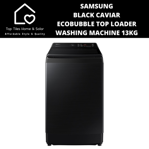 Samsung Black Caviar EcoBubble Top Loader Washing Machine - 13kg
