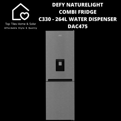 Defy Naturelight Combi Fridge C330 - 264L Water Dispenser DAC475