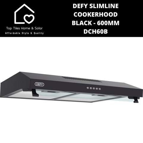 Defy Slimline Cookerhood Black - 600mm DCH60B