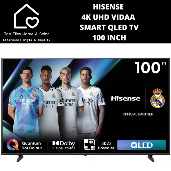 Hisense 4K UHD Vidaa Smart QLED TV - 100 Inch