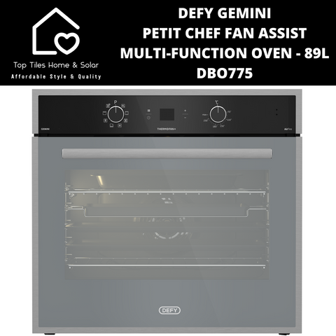 Defy Gemini Petit Chef Fan Assist Multi-Function Oven - 89L DBO775