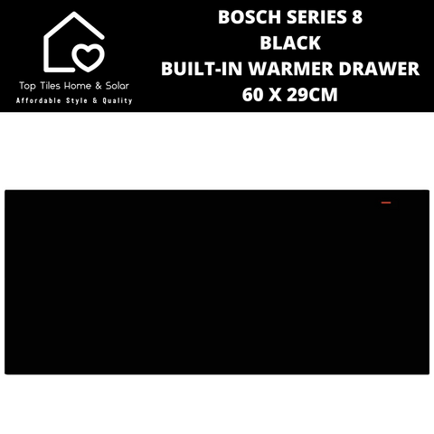 Bosch Series 8 - Black Built-In Warmer Drawer - 60 x 29cm