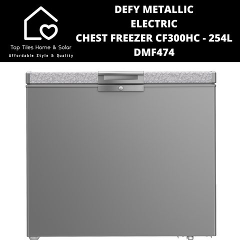Defy Metallic Electric Chest Freezer - 254L DMF474