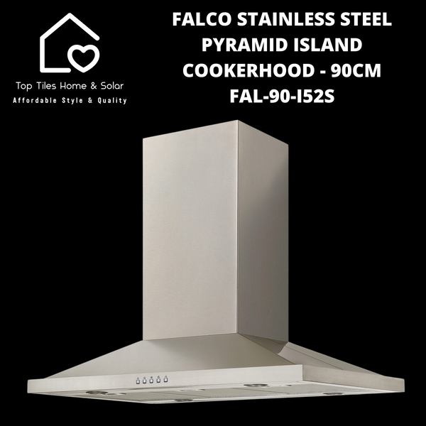 Falco Stainless Steel Pyramid Island Cookerhood - 90cm FAL-90-I52S