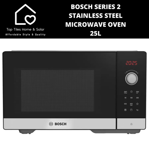 Bosch Series 2 Stainless Steel Microwave Oven - 25L