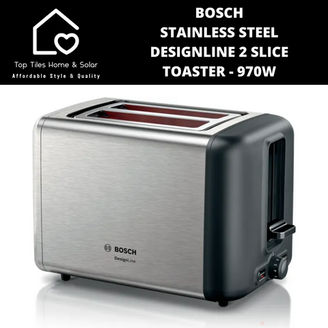 Bosch Stainless Steel DesignLine 2 Slice Toaster - 970W