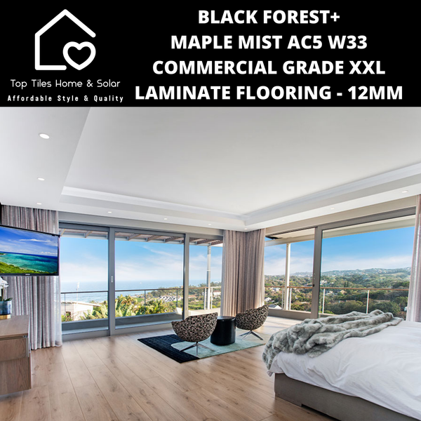 Black Forest+ Maple Mist AC5 W33 Commercial Grade XXL Laminate Flooring - 12mm