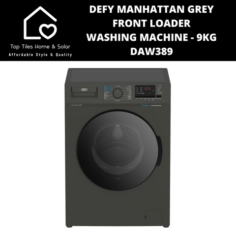 Defy Manhattan Grey Front Loader Washing Machine - 9kg DAW389