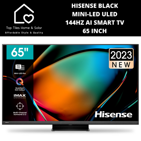Hisense Black Mini-LED ULED 144Hz AI Smart TV - 65 Inch