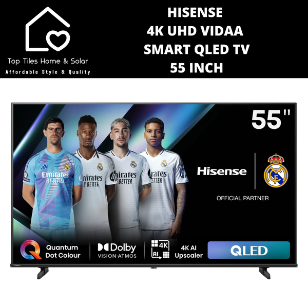 Hisense 4K UHD Vidaa Smart QLED TV - 55 Inch