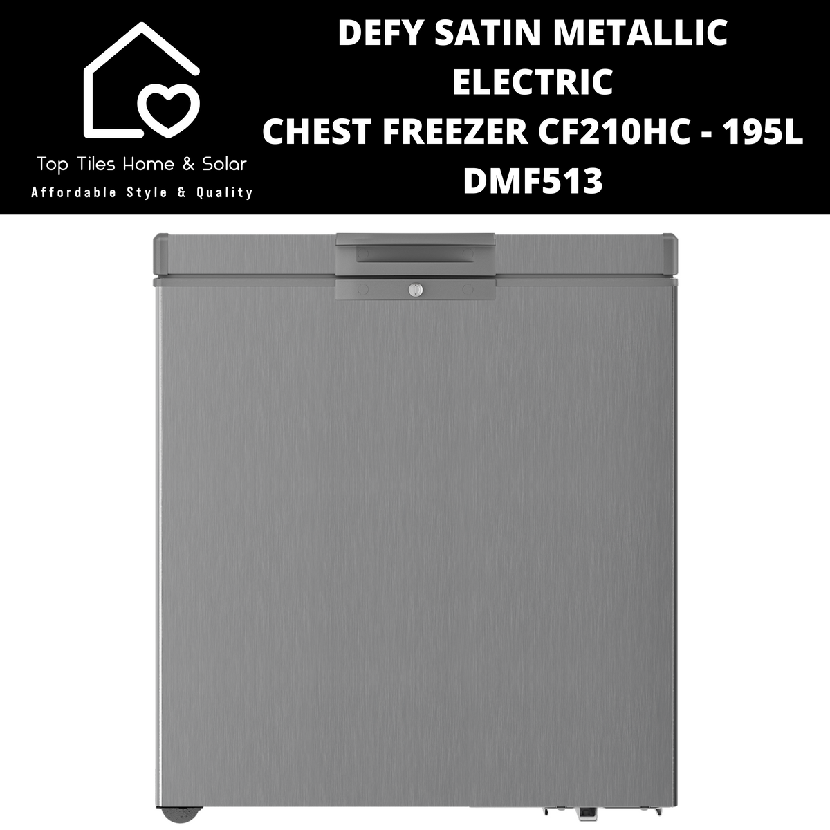 Defy Satin Metallic Electric Chest Freezer CF210HC - 195L DMF513