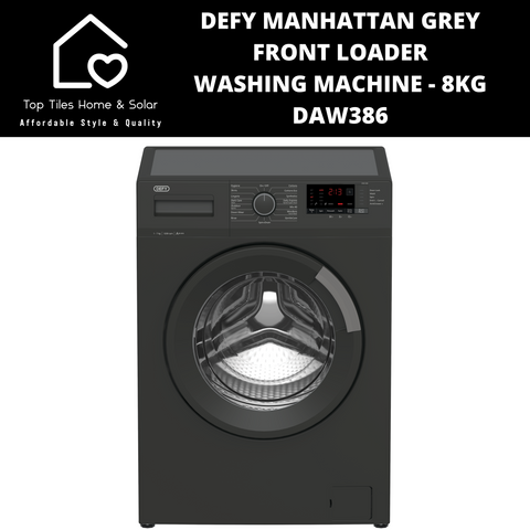 Defy Manhattan Grey Front Loader Washing Machine - 8kg DAW386