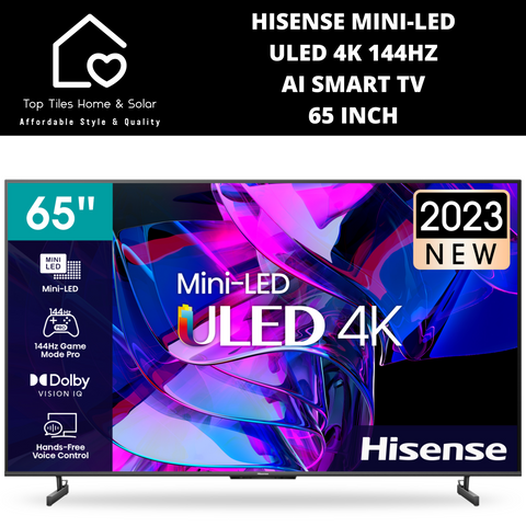 Hisense Mini-LED ULED 4K 144Hz AI Smart TV - 65 Inch