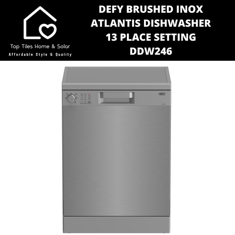 Defy Brushed Inox Atlantis Dishwasher - 13 Place Setting DDW246