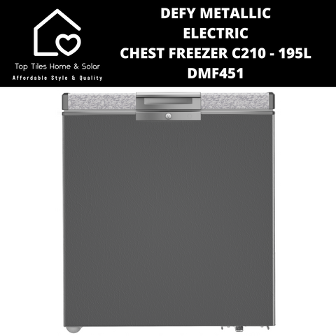 Defy Metallic Electric Chest Freezer C210 - 195L DMF451