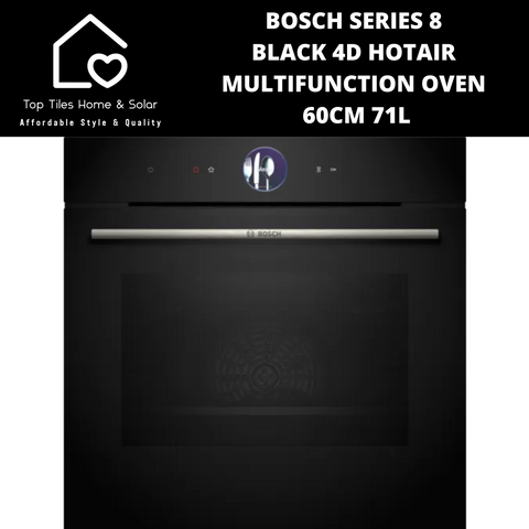 Bosch Series 8 - Black 4D HotAir Multifunction Oven - 60cm 71L