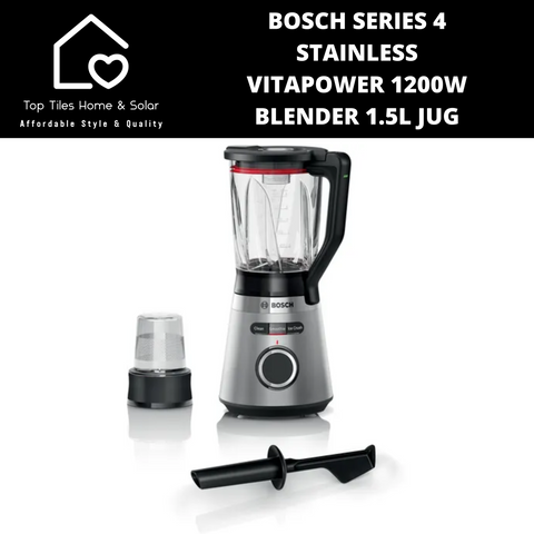Bosch Series 4 - Stainless VitaPower 1200W Blender - 1.5L Jug