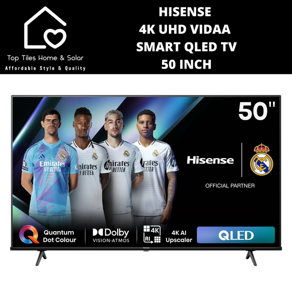 Hisense 4K UHD Vidaa Smart QLED TV - 50 Inch