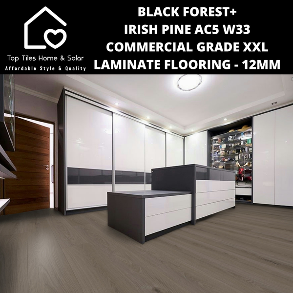 Black Forest+ Irish Pine AC5 W33 Commercial Grade XXL Laminate Flooring - 12mm