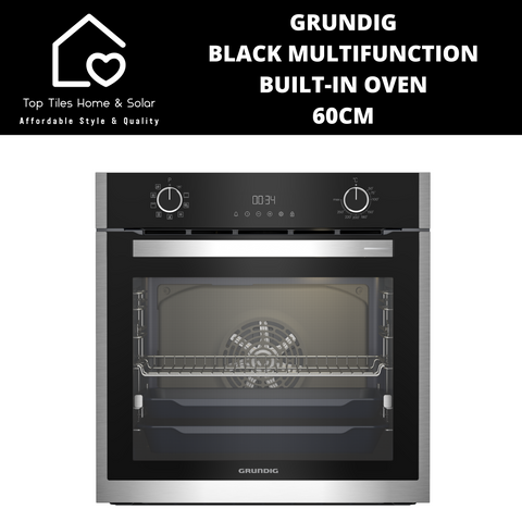 Grundig Black Multifunction Built-in Oven - 600mm