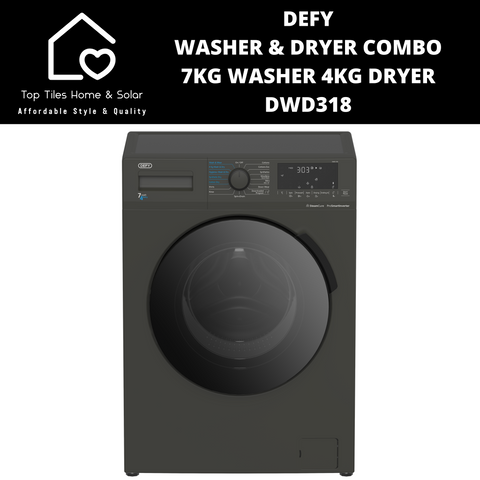 Defy Washer & Dryer Combo -  7kg Washer 4kg Dryer DWD318