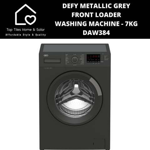 Defy Metallic Grey Front Loader Washing Machine - 7kg DAW384