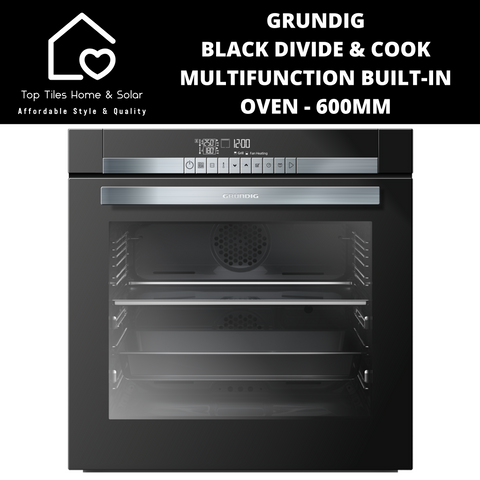Grundig Black Divide & Cook Multifunction Built-in Oven - 600mm