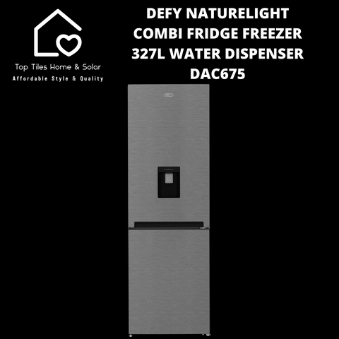 Defy NatureLight Combi Fridge Freezer - 327L Water Dispenser DAC675