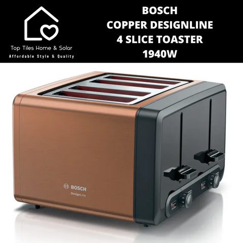Bosch Copper DesignLine 4 Slice Toaster - 1940W