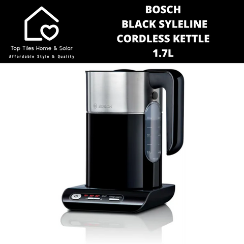 Bosch Black SyleLine Cordless Kettle - 1.7L