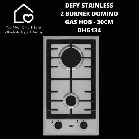 Defy Stainless 2 Burner Domino Gas Hob - 30cm DHG134