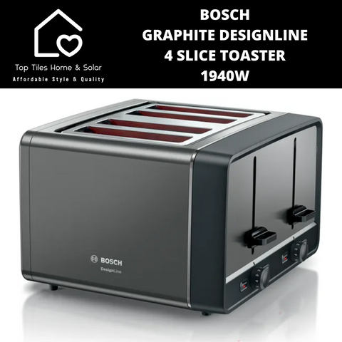 Bosch Graphite DesignLine 4 Slice Toaster - 1940W