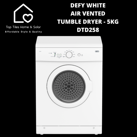 Defy White Air Vented Tumble Dryer - 5kg DTD258