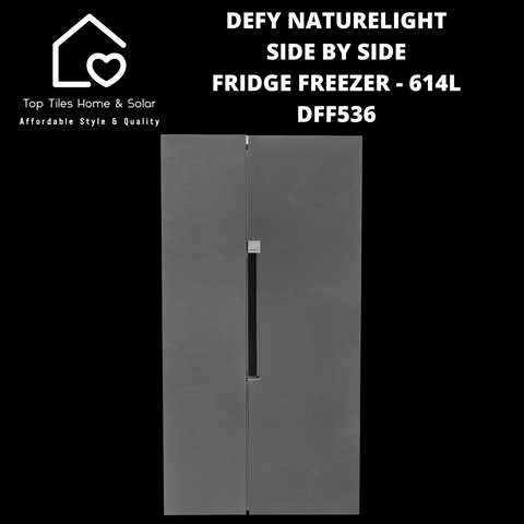 Defy NatureLight Side by Side Fridge Freezer - 614L DFF536