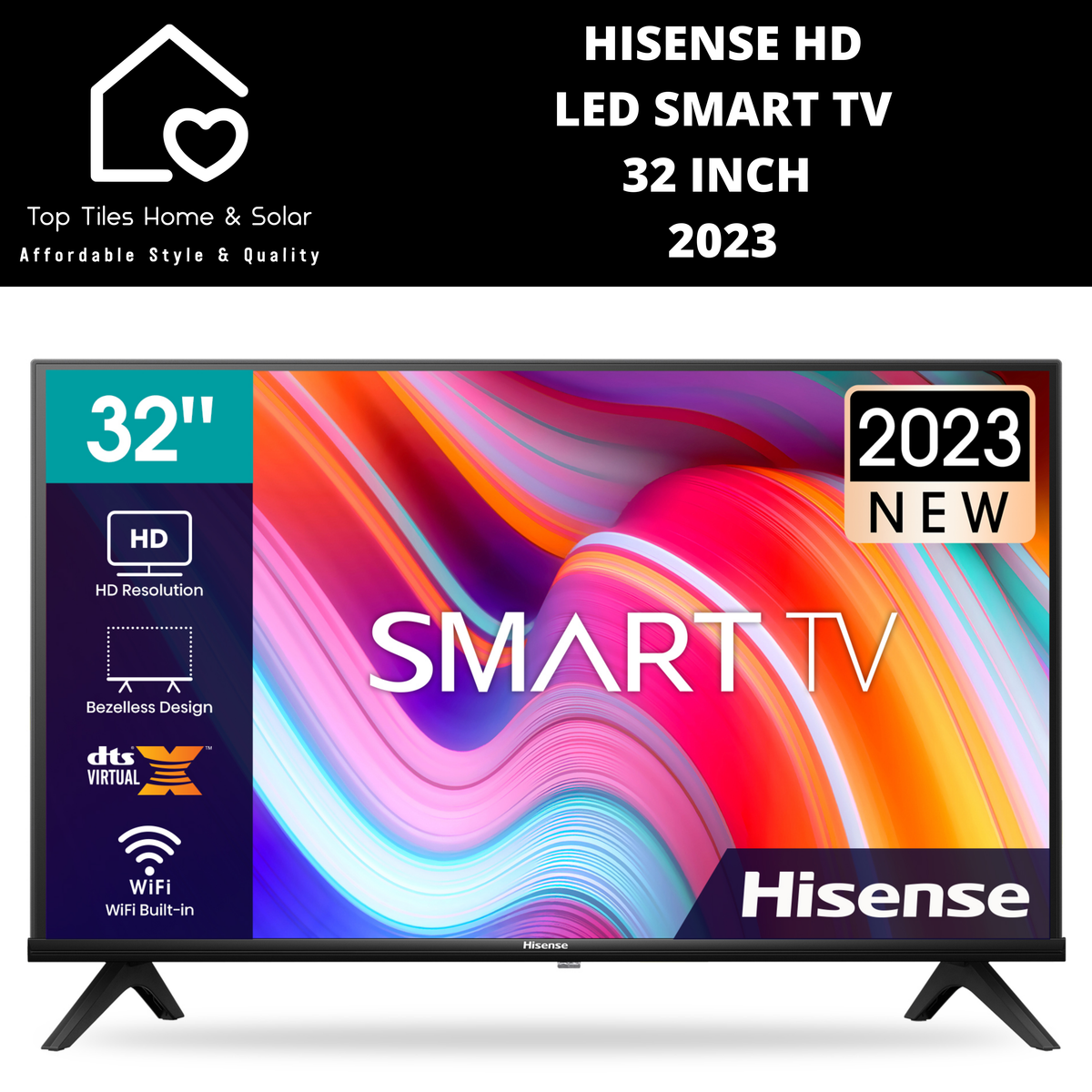 Hisense FHD LED Smart TV - 32 Inch 2023 – Top Tiles Home & Solar