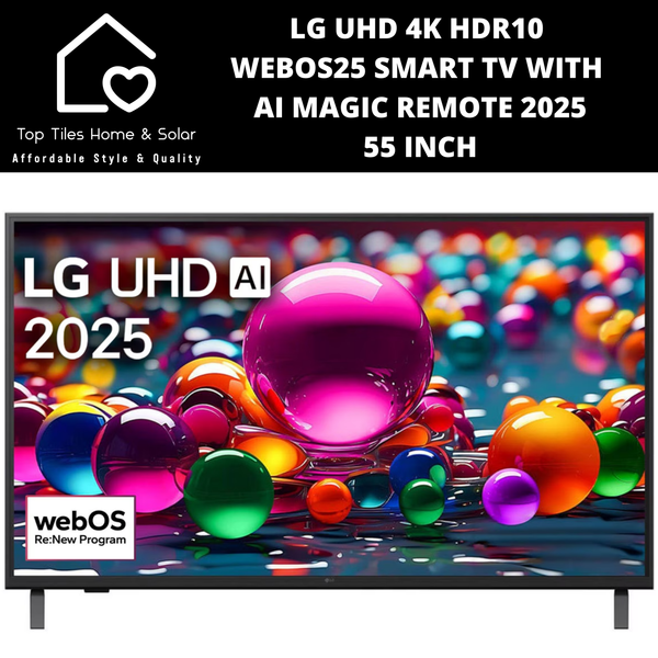 LG UHD 4K HDR10 WebOS25 Smart TV with AI Magic Remote 2025 - 55 Inch