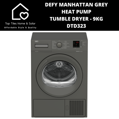 Defy Manhattan Grey Heat Pump Tumble Dryer - 9kg DTD323
