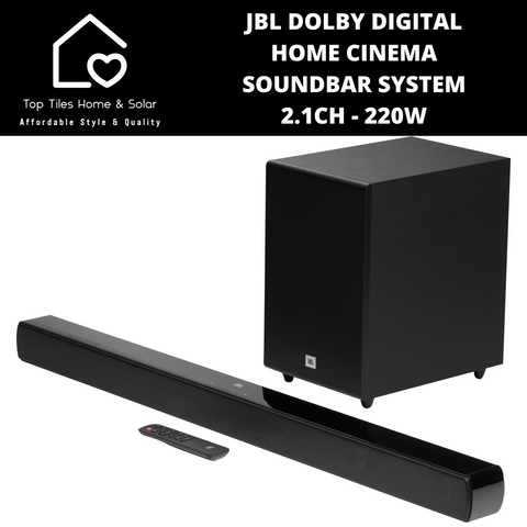 JBL Dolby Digital Home Cinema Soundbar System 2.1CH - 220W