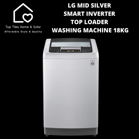 LG Mid Silver Smart Inverter Top Loader Washing Machine - 18kg