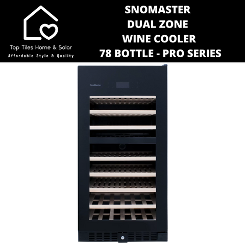 SnoMaster Dual Zone Wine Cooler - 78 Bottle Pro Series