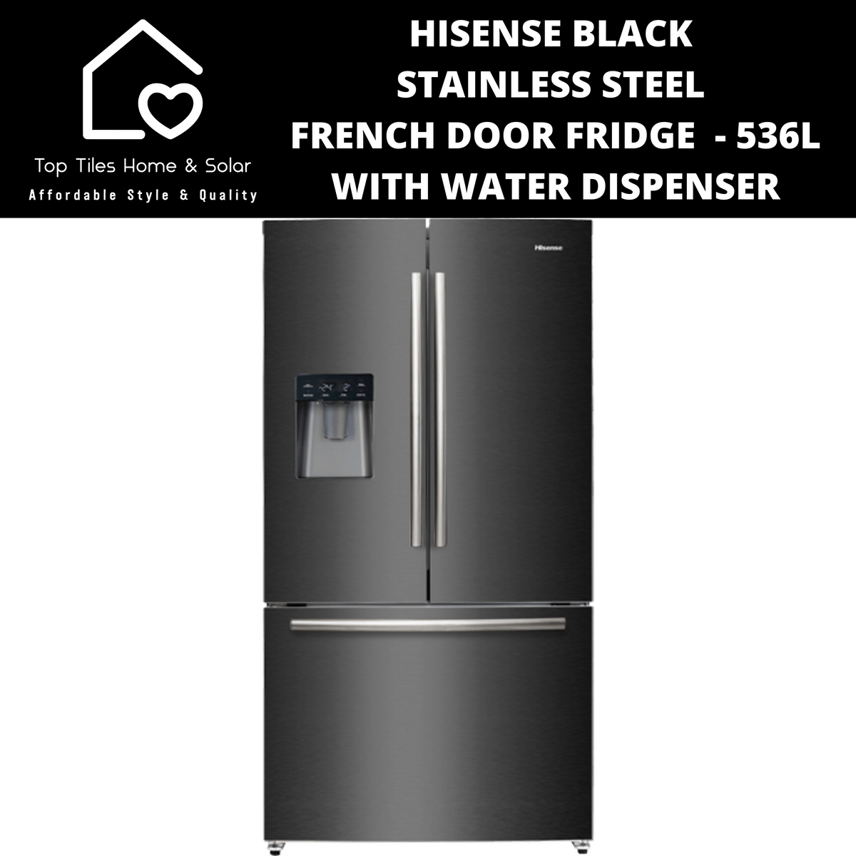 Hisense black online double door fridge