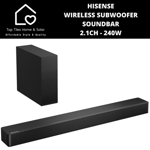 Hisense Wireless Subwoofer Soundbar 2.1Ch - 240W